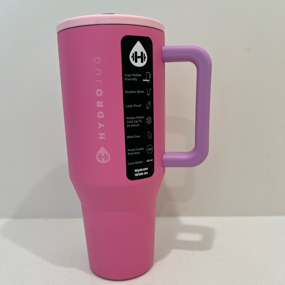 Hydrojug Traveler Tumbler Pink Sugar 40oz